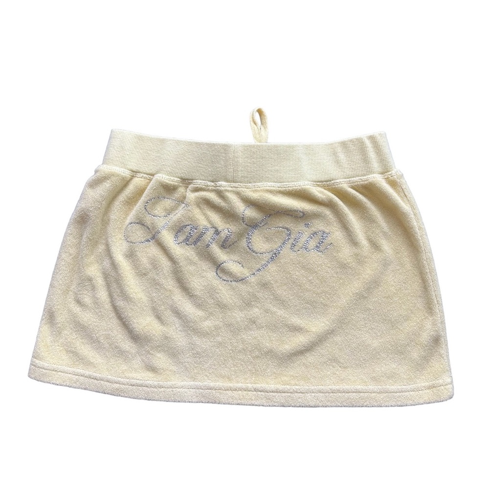 I.AM.GIA Terry Cloth Mini Skirt (Light Yellow)